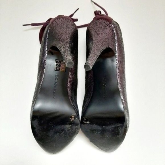 BCBGENERATION Michah Stilleto High Heels Purple Metallic Pumps Shoes Sz 9 - Picture 14 of 15